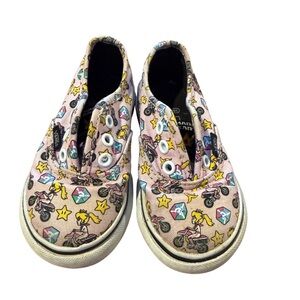 Vans Girls Sneakers Nintendo Pink Princess Peach Edition